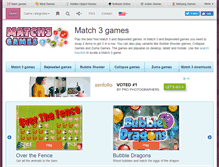 Tablet Screenshot of match3games.com